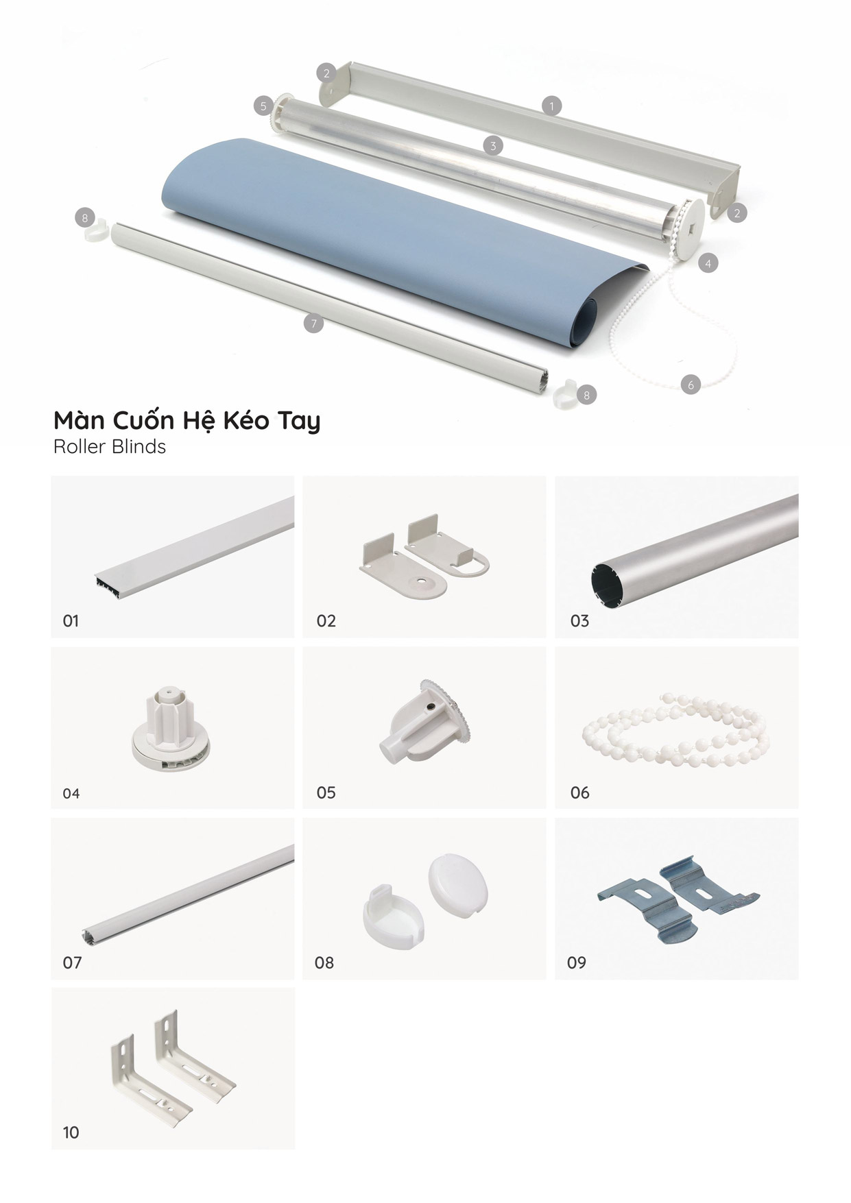 thông số kỹ thuật rèm cuốn